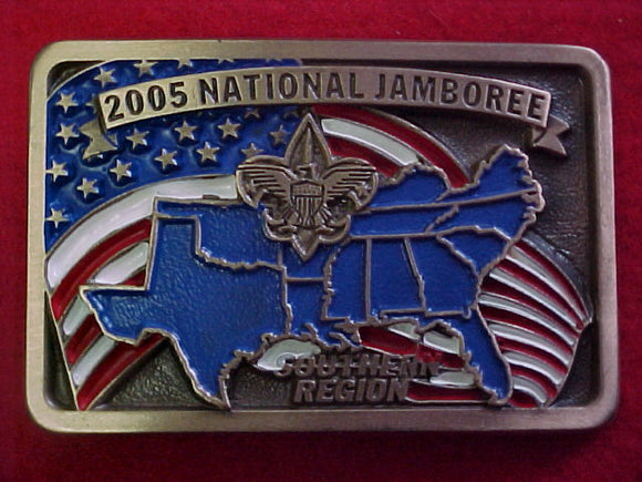 2005 NJ belt buckle, southern region, staff, serial numbered, issued 1 per staff member