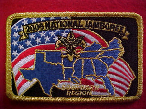 2005 NJ patch, southern region, staff, gold mylar bdr.