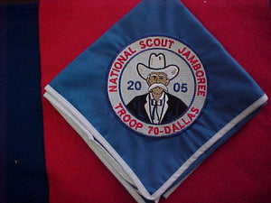 2005 NJ neckerchief, troop 70, dallas, mint
