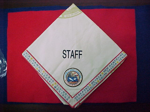2010 nj, staff neckerchief, official issue from the bsa, issued 1/staff member