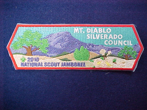 2010 nj, mt.. Diablo silverado council patch, 2.5x7.5