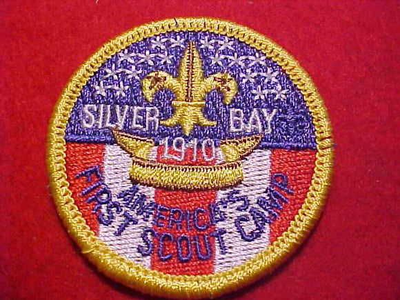 2010 NJ PATCH, SILVER BAY, AMERICA'S FIRST SCOUT CAMP, 2