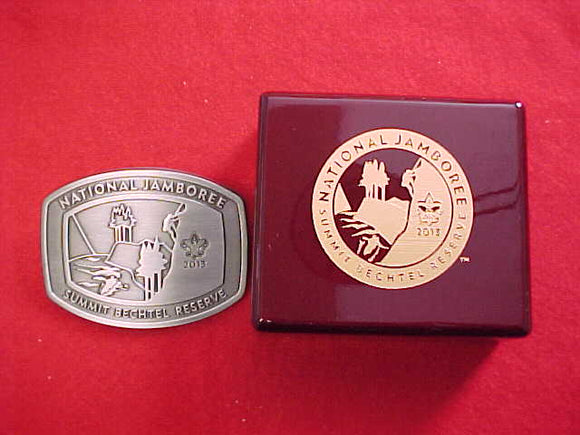 2013 NJ BELT BUCKLE, LIMITED ADDITION, BOXED, SERIAL NUMBERED, PEWTER