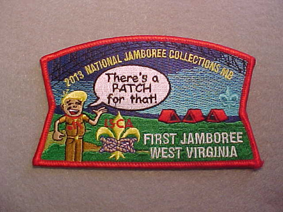 2013 NJ PATCH, COLLECTIONS MERIT BADGE, RED BORDER