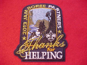 2013 NJ PATCH, THANKS FOR HELPING JAMBOREE PARTNERS