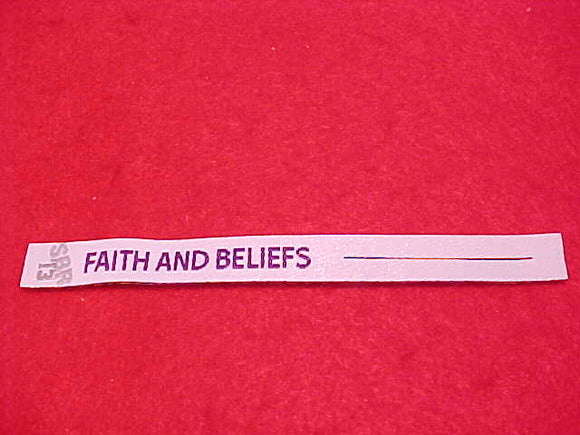 2013 NJ PATCH RIBBON,SUMMIT CHALLENGE, FAITH AND BELIEFS