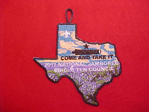 2017 NJ PATCH, CIRCLE TEN COUNCIL, TEXAS SHAPE