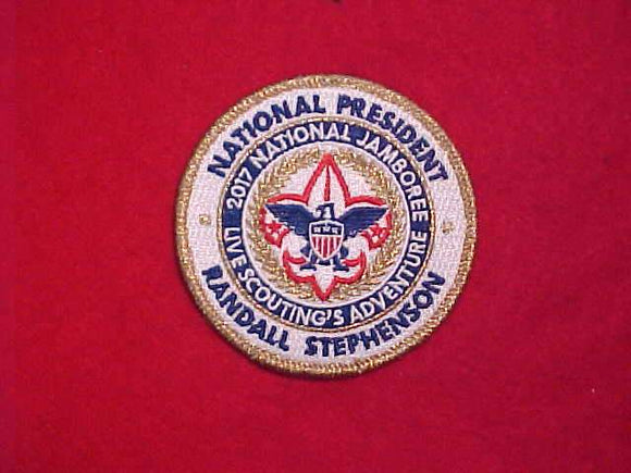 2017 NJ PATCH, NATIONAL PRESIDENT, RANDALL STEPHENSON