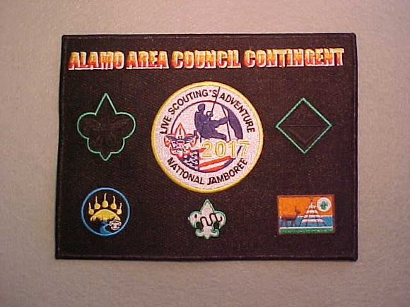 2017 NJ JACKET PATCH, ALAMO AREA COUNCIL CONTINGENT, 6X8