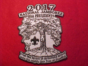 2017 NJ PATCH, BSA PRESIDENTS, "FROM THE ACORN OF BROWNSEA ISLAND…"