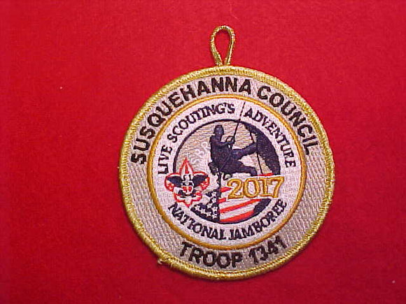 2017 NJ PATCH, SUSQUEHANNA COUNCIL TROOP 1341, 3.5