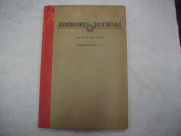 1937 NJ JAMBOREE JOURNALS, JUNE 29-JULY 9, BOUND HARDBACK EDITION PRODUCED BY BSA, GOOD COND., 12 X 17