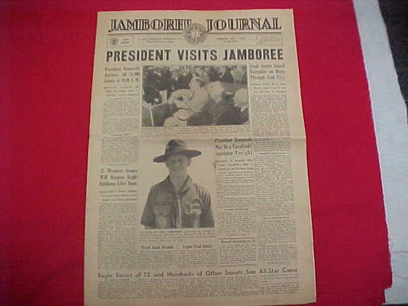 1937 NJ NEWSPAPER, JAMBOREE JOURNAL, 7/8/37, 10TH ISSUE