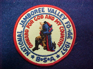 57 NJ pocket patch, official, cloth back, not reproduction