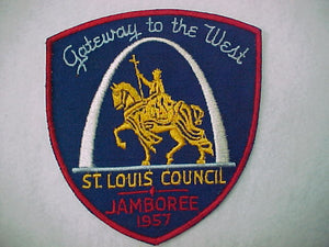 57 NJ jacket patch, st. louis council, 5x5 3/8"