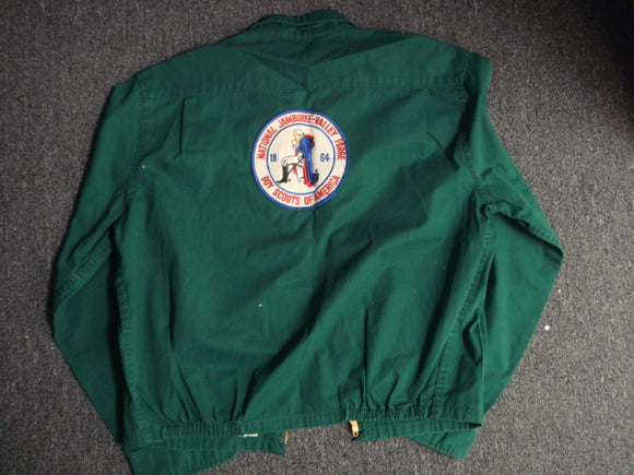 64 NJ jacket, green poplin official issue, used, very good condition, size medium