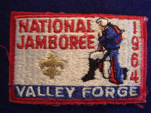 64 NJ pocket patch, clear plastic back, reproduction made by the BSA in 1973