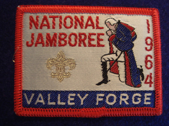64 NJ pocket patch, woven, orange border, official isue