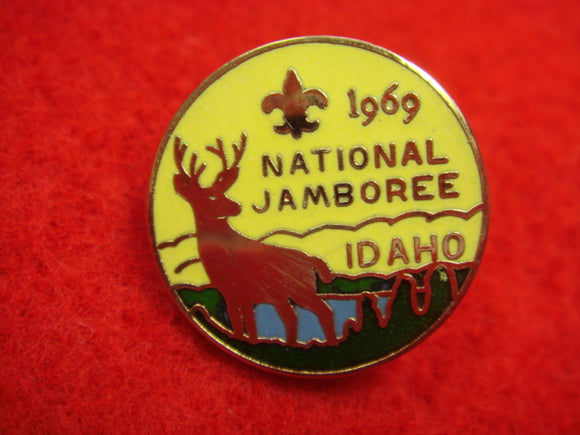 69 NJ lapel pin, enameled, official issue