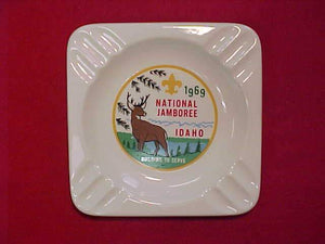 1969 NJ ASHTRAY, 5.375" SQUARE