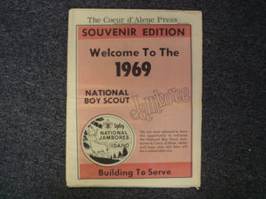 1969 NJ newspaper, The Coeur D'Alene Press, souvenir edition for the 1969 NJ