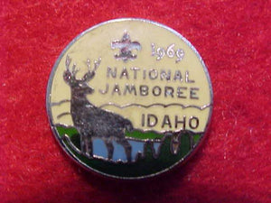 1969 NJ EMBLEM, METAL CLOISSONNEE, 17MM DIAMETER