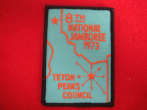 73 NJ Teton Peaks Council contingent pocket patch