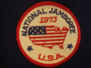 73 NJ National Jamboree USA, 3" round patch