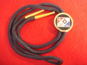 77 NJ bolo, multicolor emblem, navy blue string