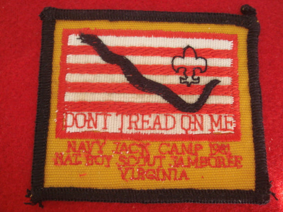 81 NJ subcamp patch, navy jack, twill variety