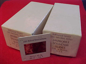 1981 NJ SOUVENIR 35MM SLIDES, SET OF 80 COLOR SLIDES IN ORIGINAL BOX