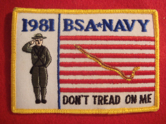 81 NJ navy patch, don't tread on me