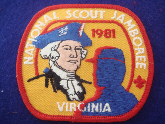 81 NJ pocket patch, prototype, twill background, rare
