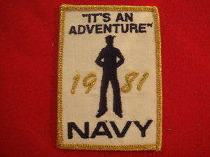 81 NJ navy patch, it's an adventure