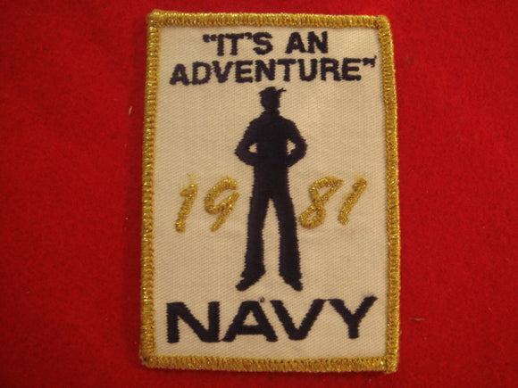81 NJ navy patch, it's an adventure