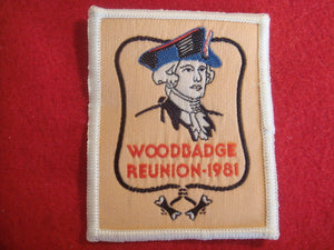 81 NJ woodbadge reunion, woven patch