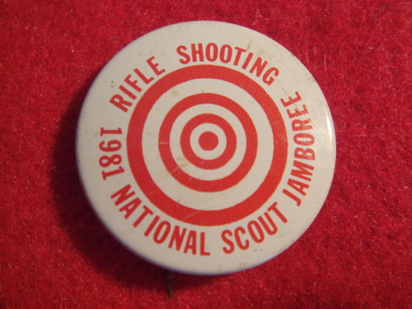 81 NJ pin back button, rifle shooting