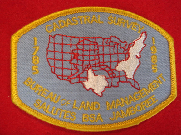 85 NJ bureau of land management, cadastral survey patch