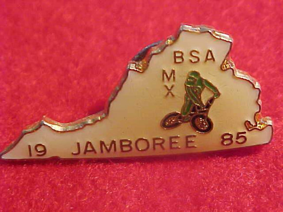 1985 NJ PIN, MOTOCROSS BIKE STAFF