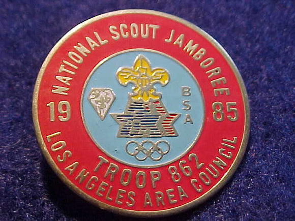 1985 NJ PIN, LOS ANGELES AREA COUNCIL, TROO 862