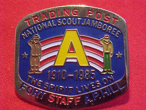 1985 NJ PIN, TRADING POST "A" STAFF