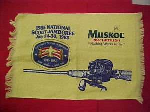 1985 NJ FISHING TOWEL, MUSKOL INSECT REPELLENT