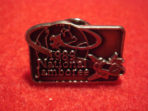 89 NJ hat pin, official, silver color