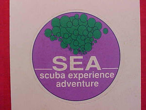 1989 NJ ACTIVITY STICKER, SEA (SCUBA EXPERIENCE ADVENTURE)