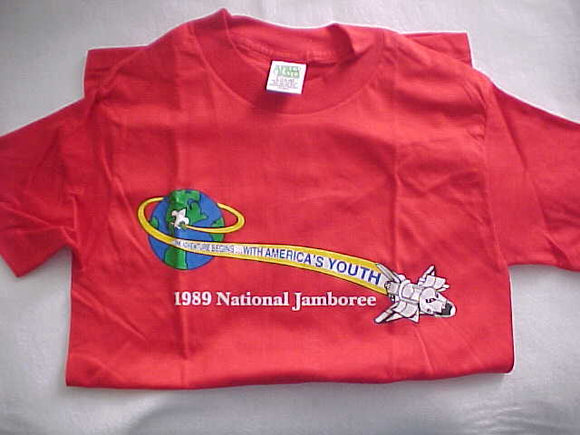 1989 NJ T-SHIRT, CHILD SIZE L (14-16), MINT