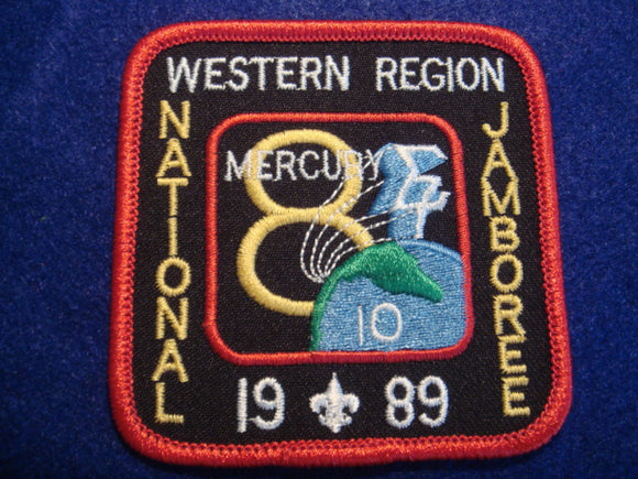 89 NJ subcamp 10 patch, western region, Mercury 8
