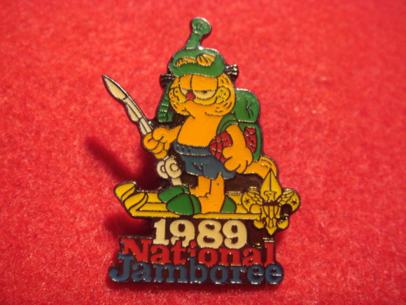 89 NJ Garfield fishing pin