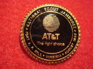 89 NJ AT&T hat pin