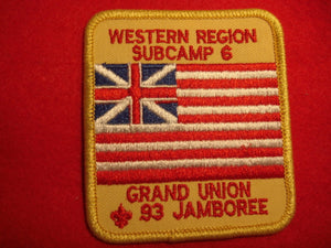 93 NJ subcamp 6, western region patch