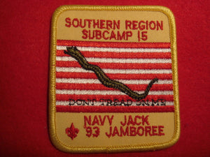 93 NJ subcamp 15, southern region patch